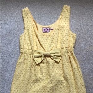 Juicy Couture Yellow Eyelet Dress